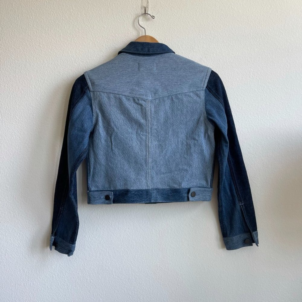 Triarchy Atelier Denim Patchwork Jean Jacket Size… - image 5